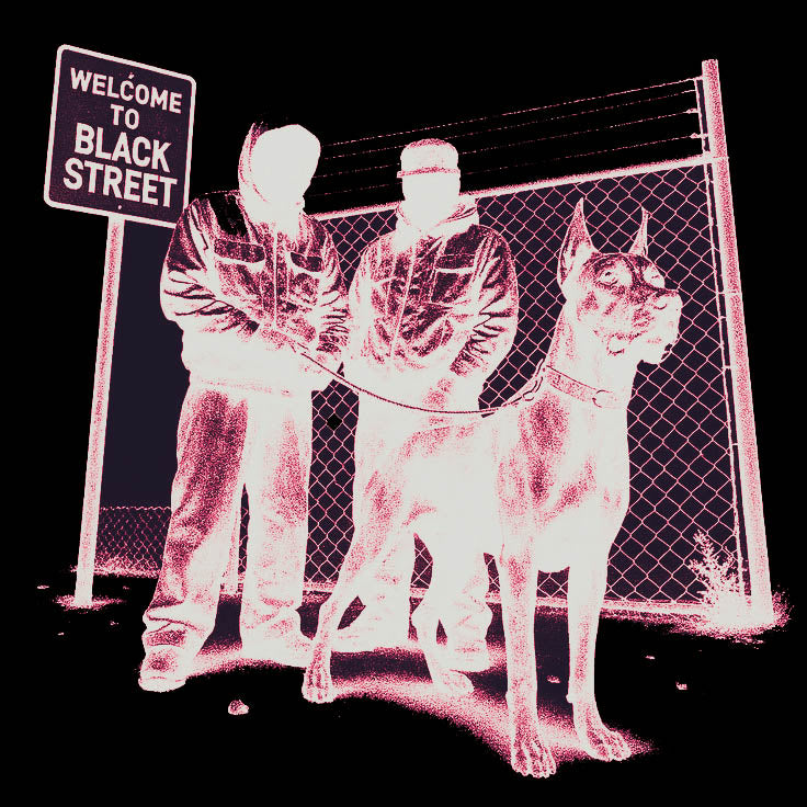 BLACK STREET – Graphic Oversized T-shirt