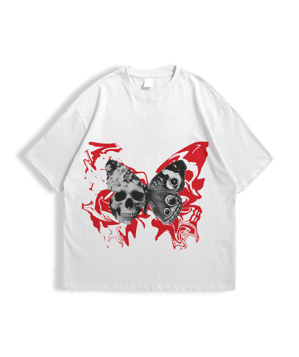 MORPHOSIS – Butterfly Skull Oversized T-shirt