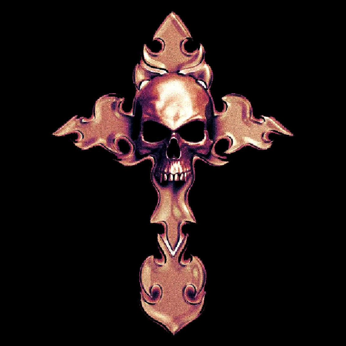 GOTHIC CROSS - Oversized T-shirt