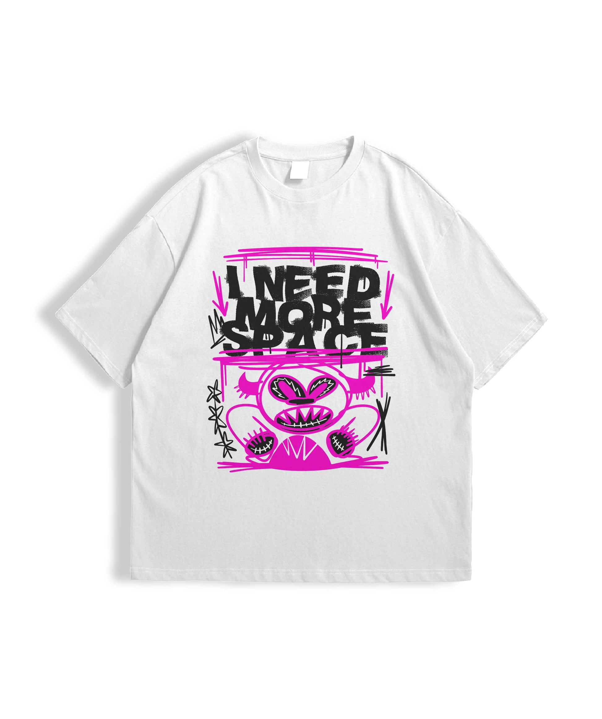 ALIENATED CORE – White Oversized Tee