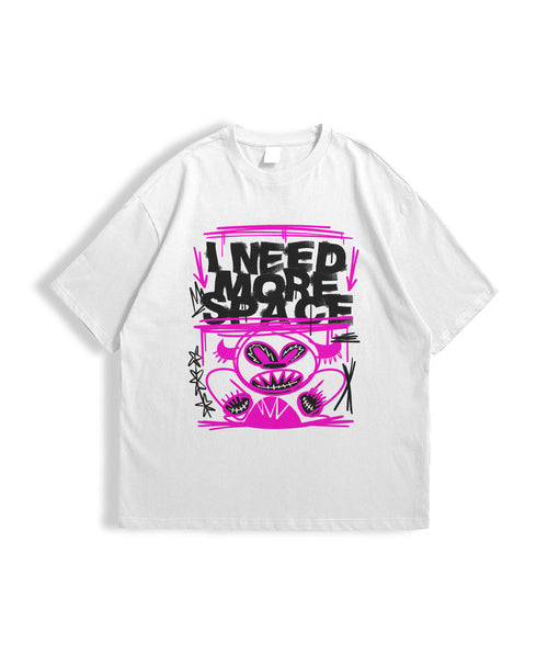 ALIENATED CORE – White Oversized Tee