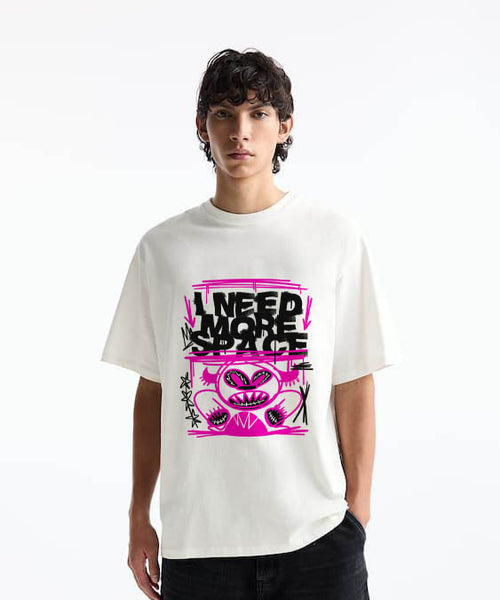 ALIENATED CORE – White Oversized Tee