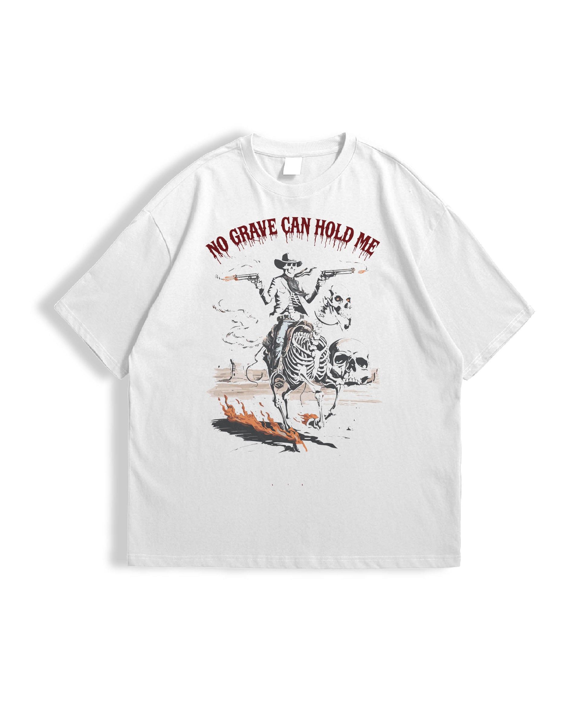 BACK FROM NULL – White Oversized Tee