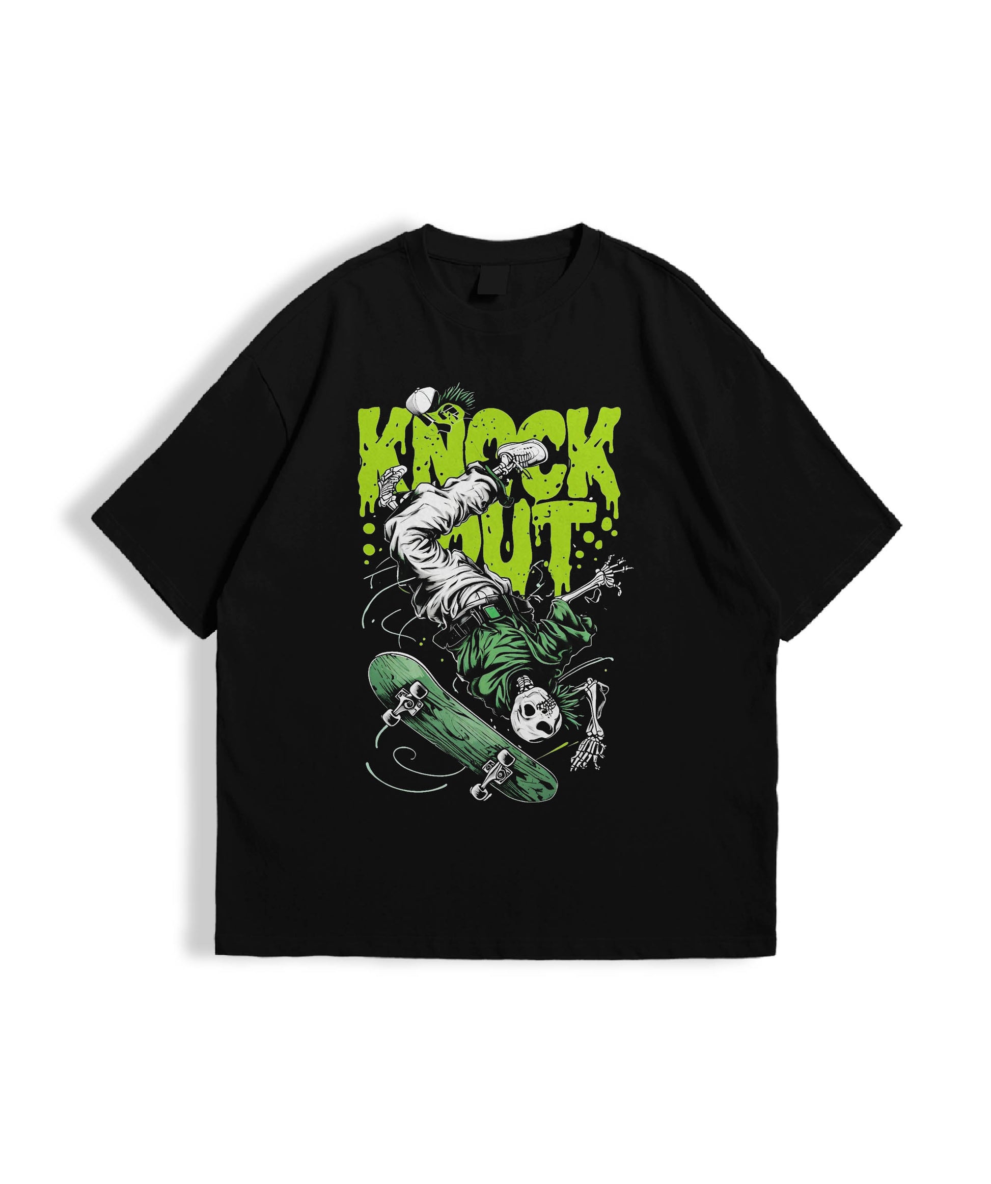 CURSED KICKFLIP – Black Oversized Tee