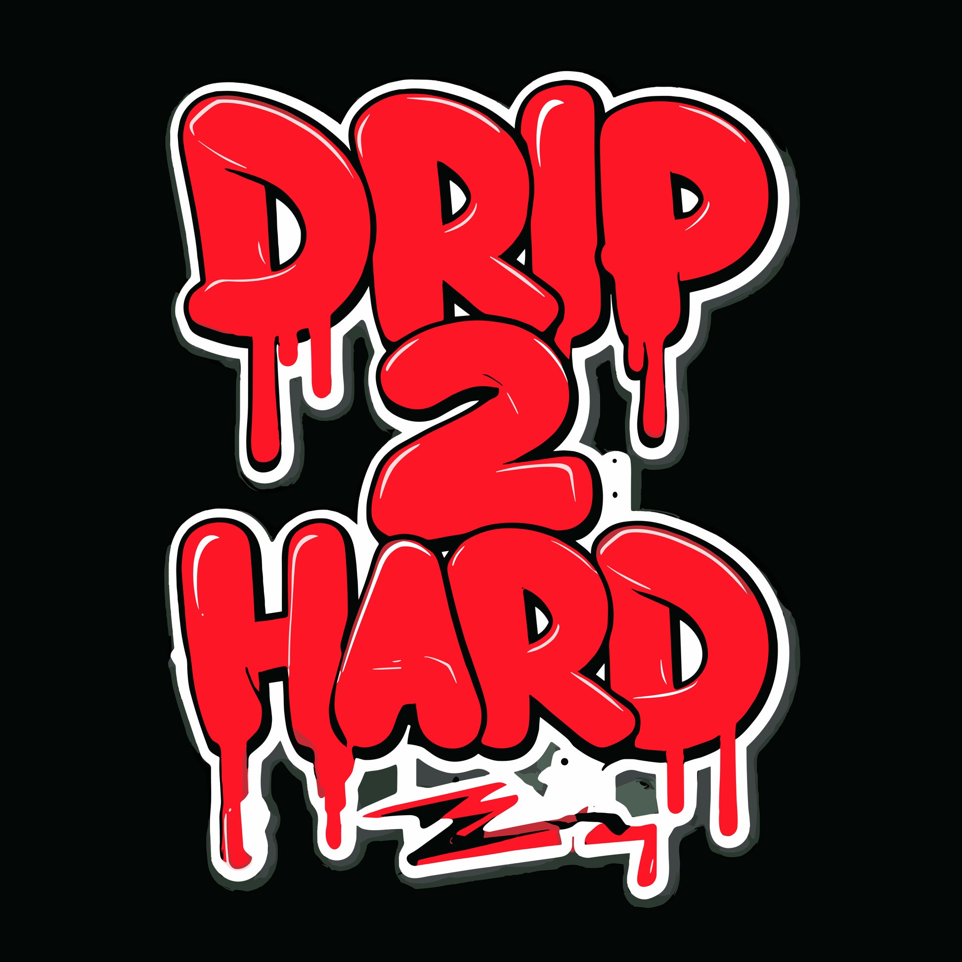 Drip.exe – Black Oversized Tee