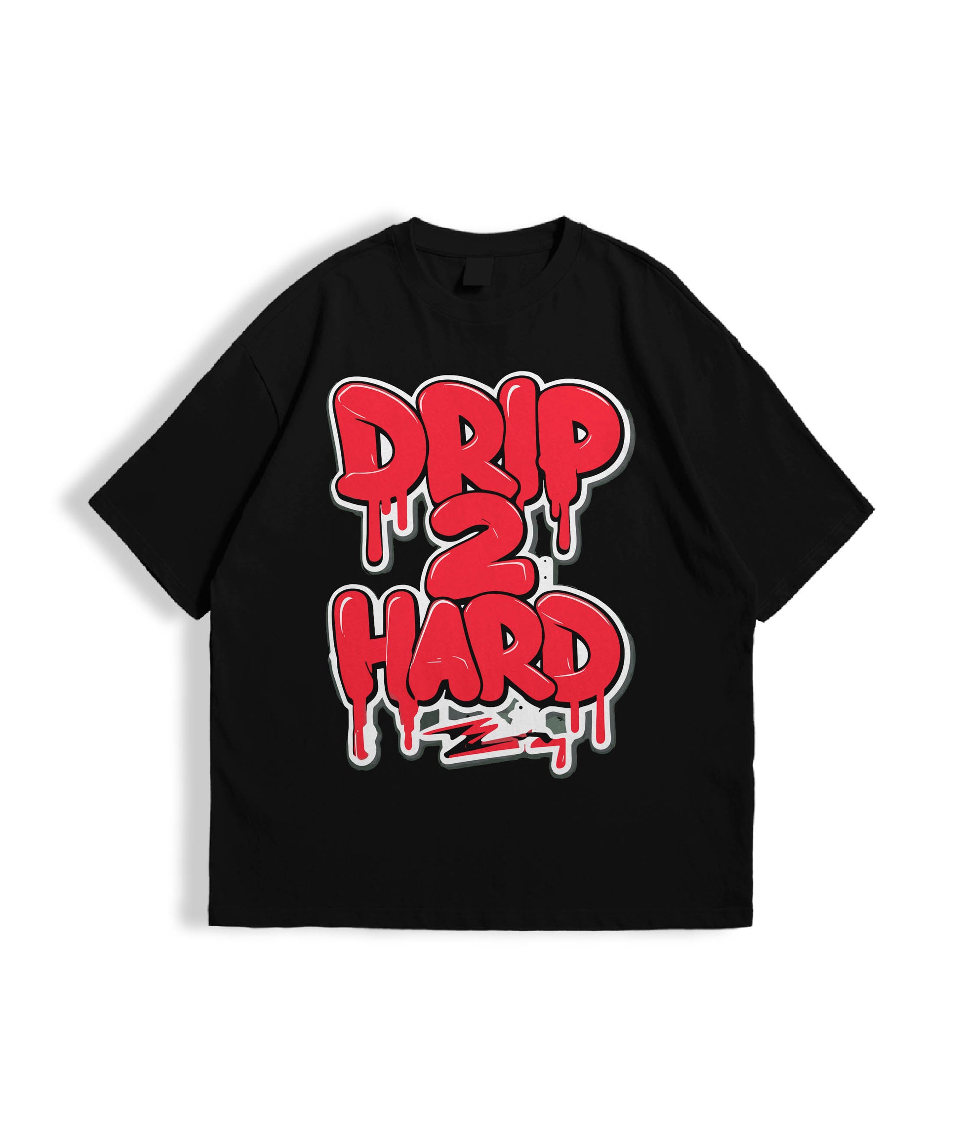 Drip.exe – Black Oversized Tee
