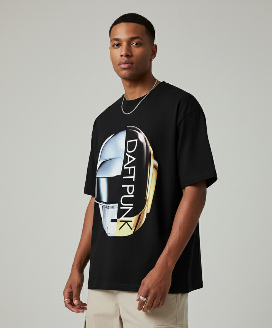 DAFT PUNK LEGACY – Black Oversized Tee