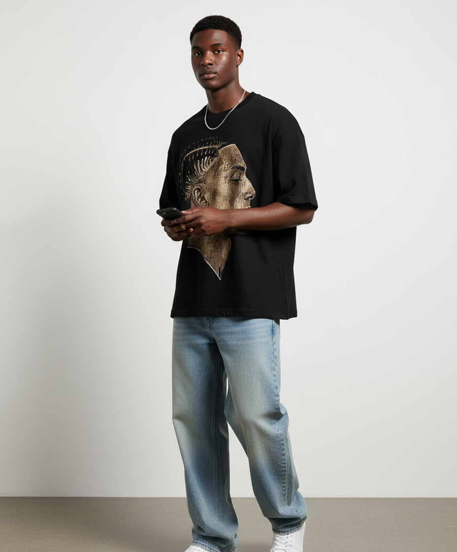 CEE PROFILE – Black Oversized Tee