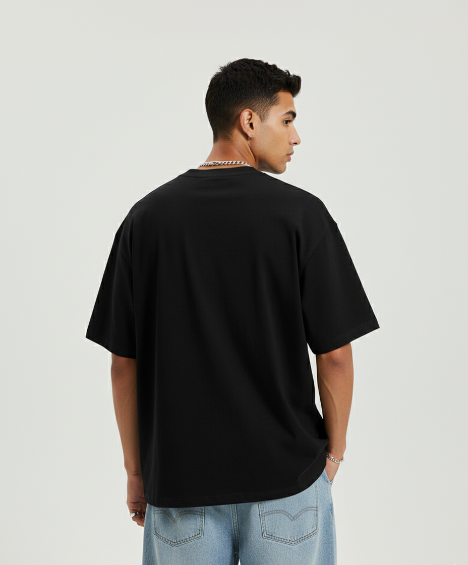 CURSED KICKFLIP – Black Oversized Tee