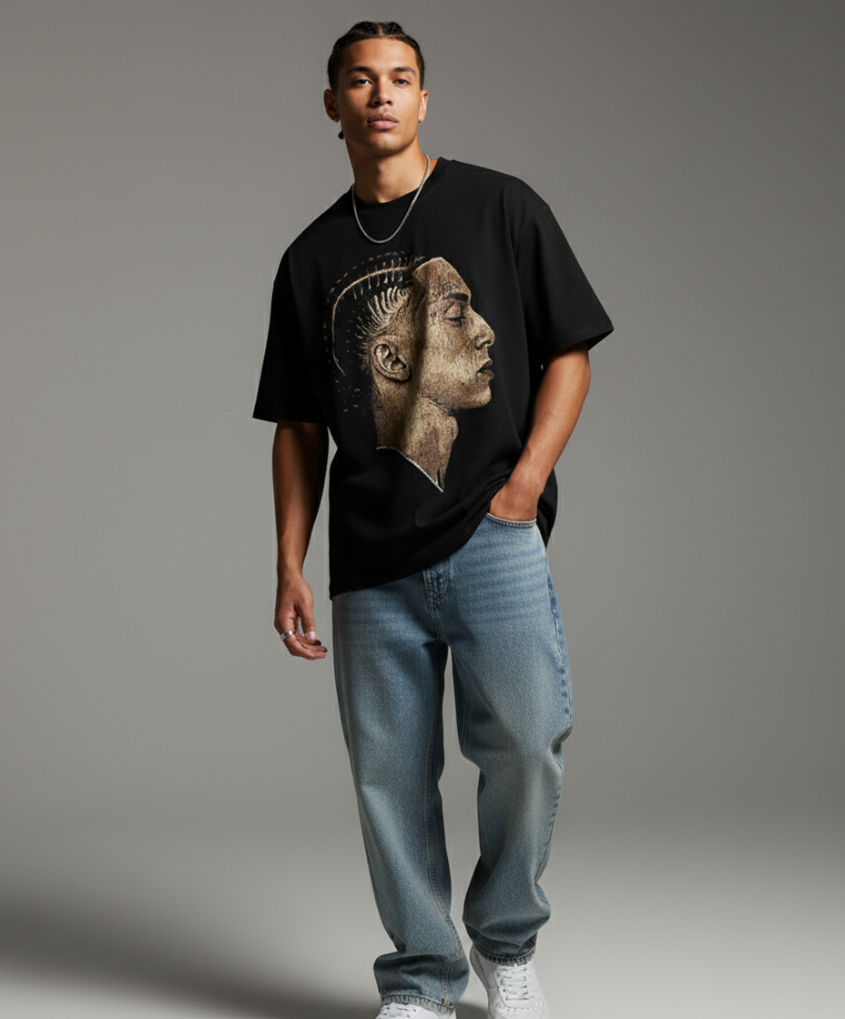 CEE PROFILE – Black Oversized Tee