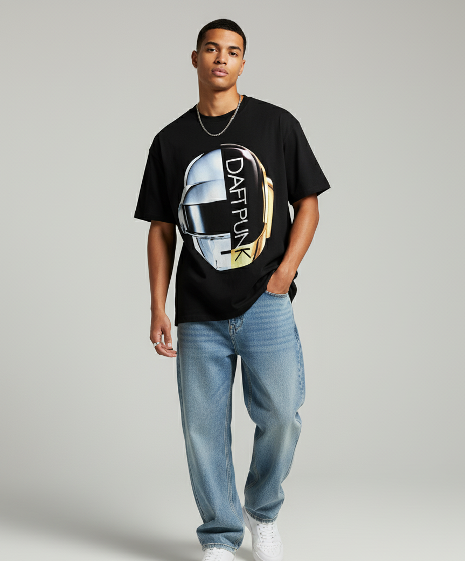 DAFT PUNK LEGACY – Black Oversized Tee