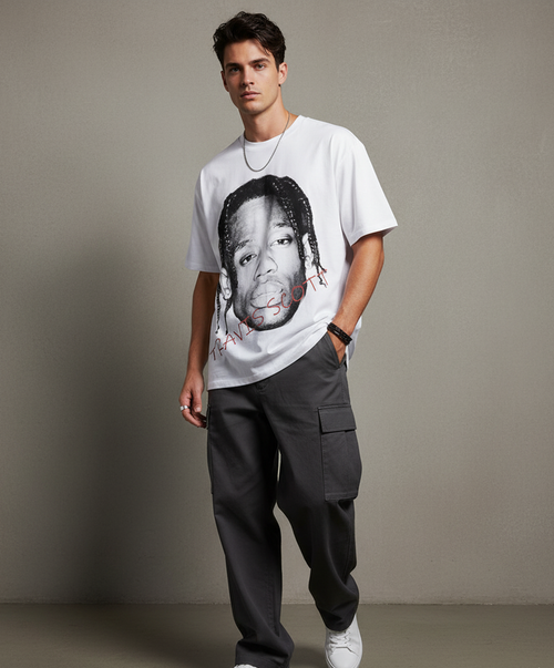 ASTROWORLD SPIRIT – White Oversized Tee