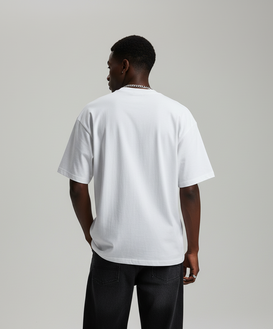 COMFORTZONE – White Statement Oversized T-shirt