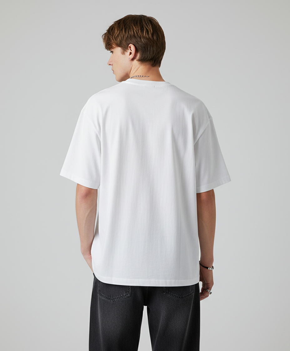 ALIENATED CORE – White Oversized Tee