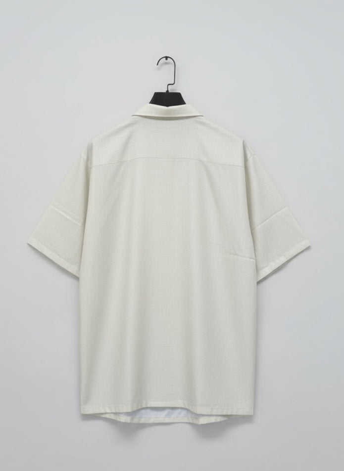 DIVINE ECHO – Oversized Linen Blend Shirt