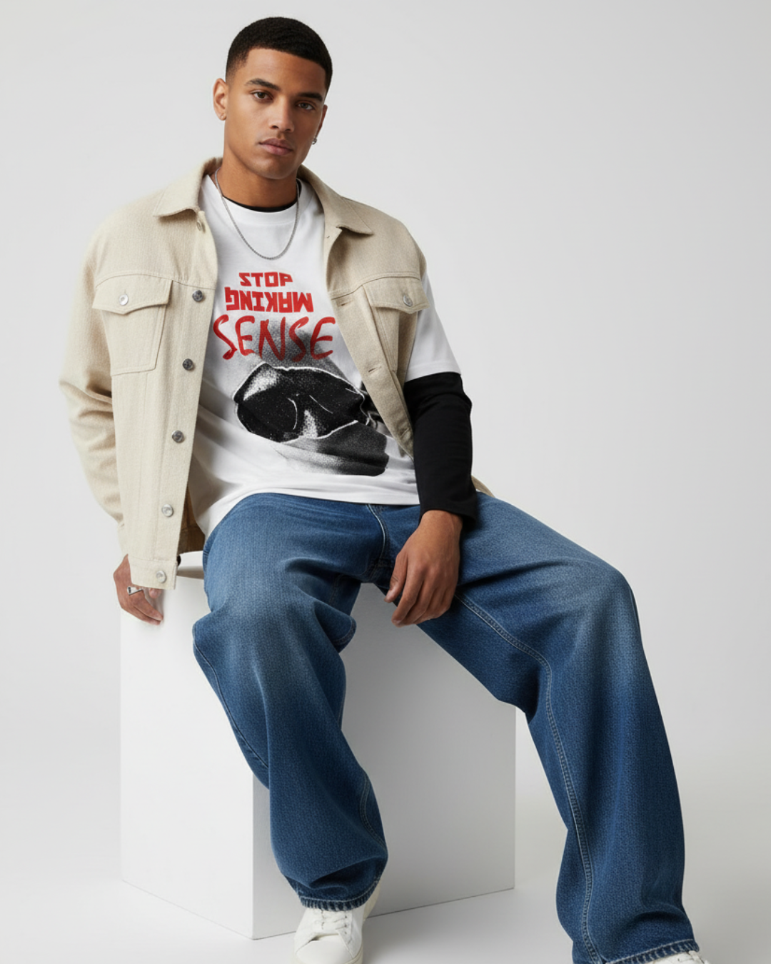 NONSENSE – Abstract Oversized Tee