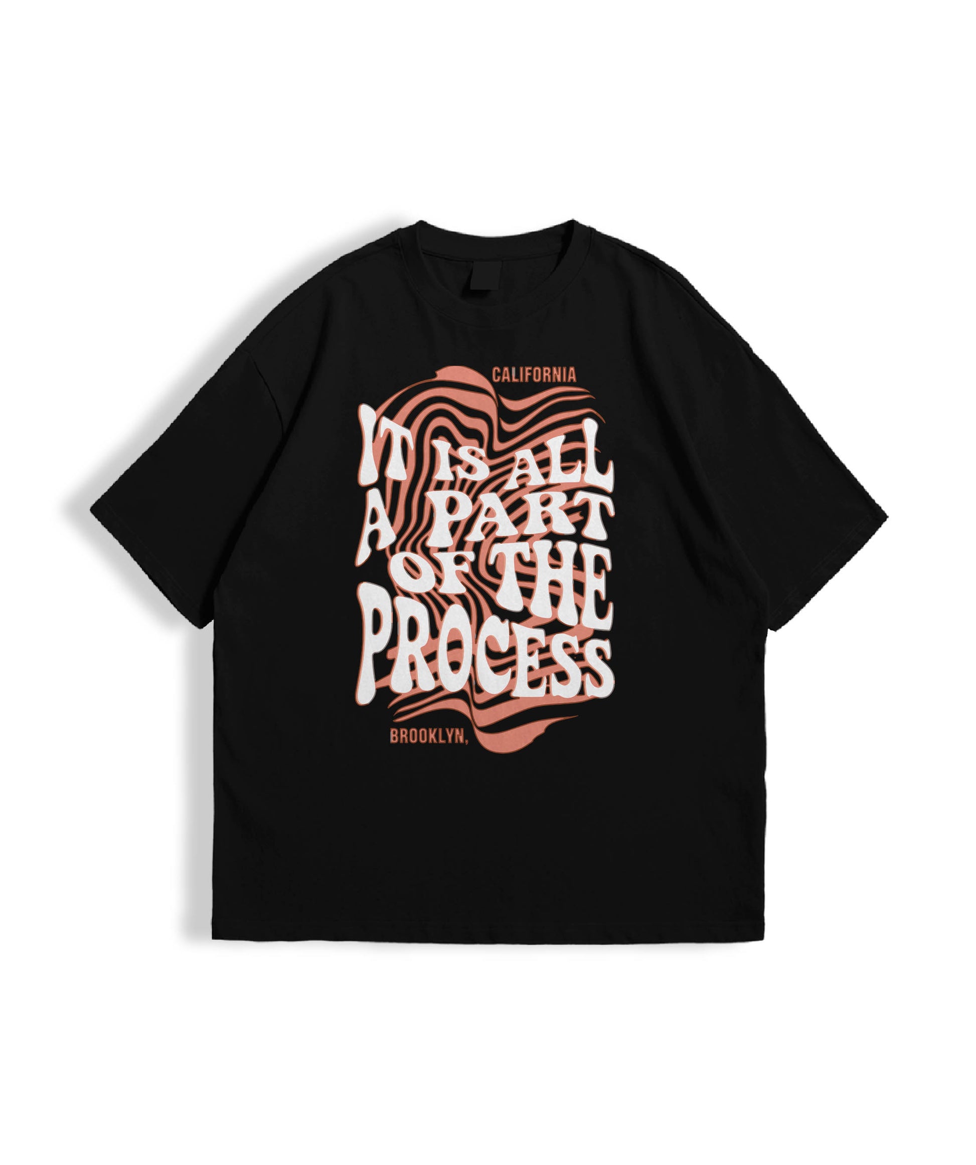 RETRO FLOW – Black Statement Oversized T-shirt
