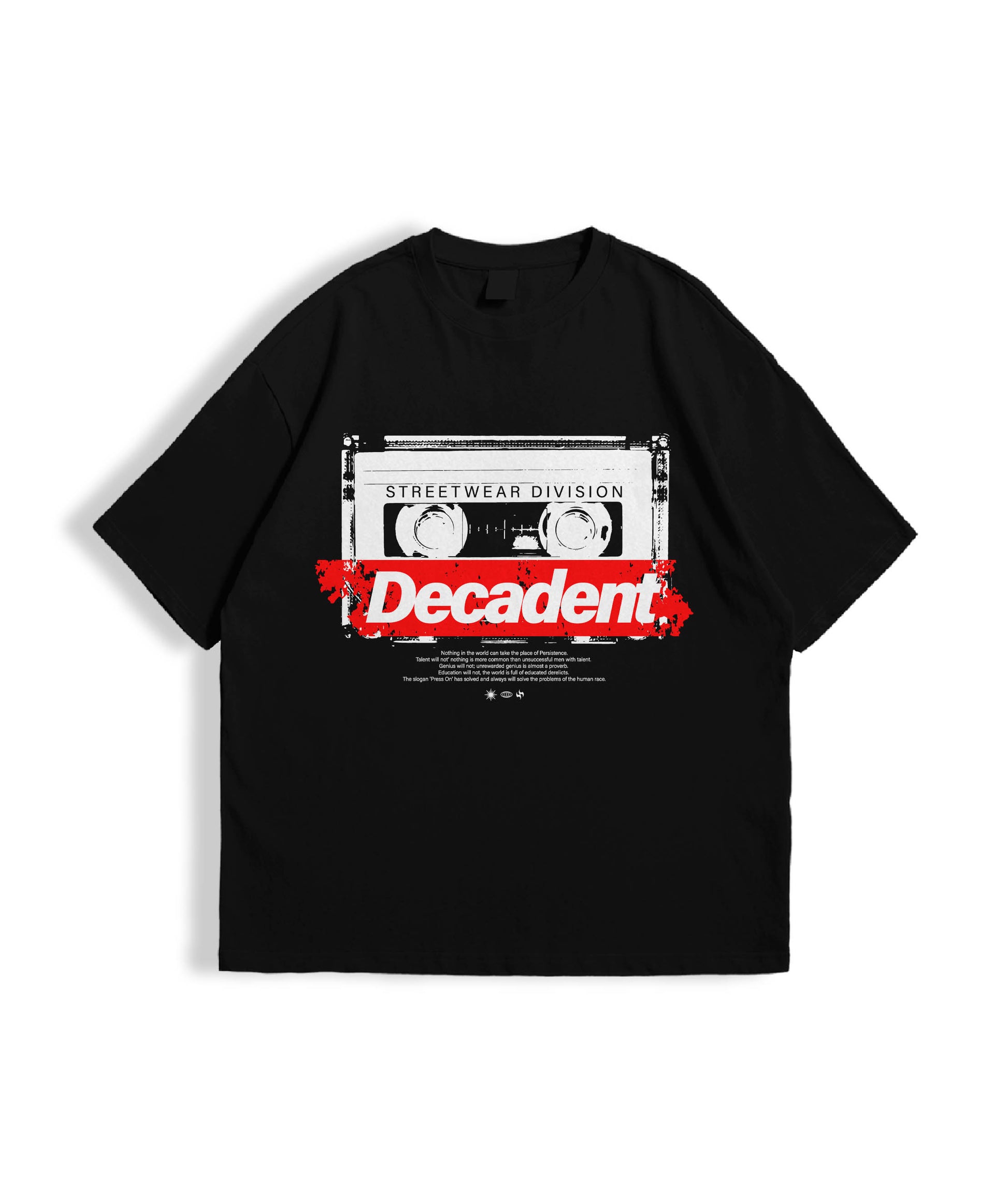 REDLINE REWIND – Black Oversized Tee