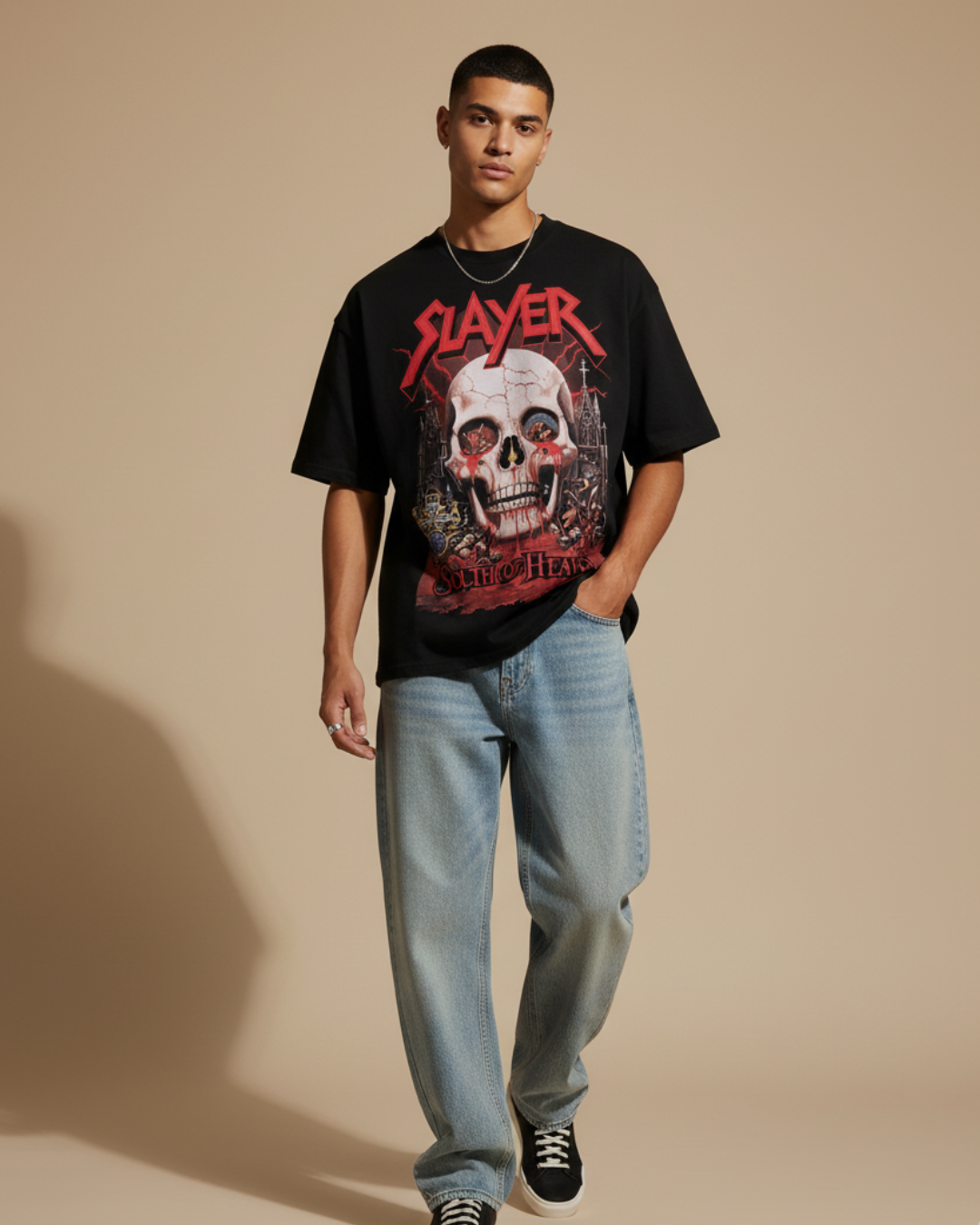 SLAYER REALM – Black Statement Oversized T-shirt