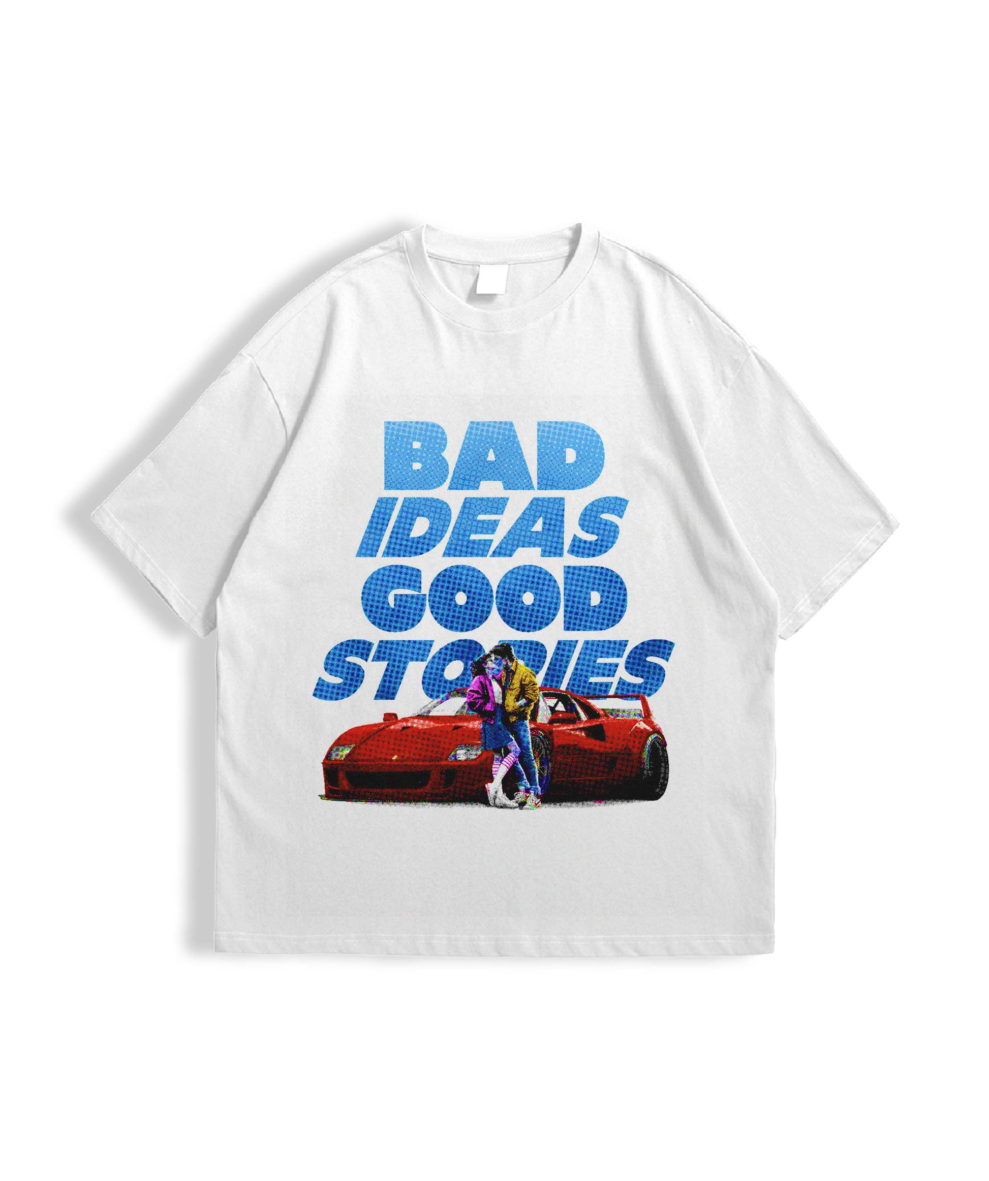 BAD IDEAS, GOOD STORIES – Graphic Oversized T-shirt