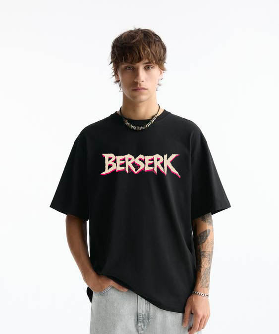 THE BERSERK DROP – Black Statement Oversized T-shirt