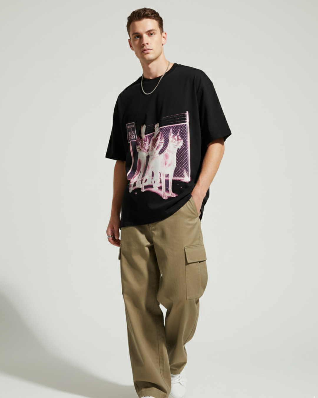 BLACK STREET – Graphic Oversized T-shirt