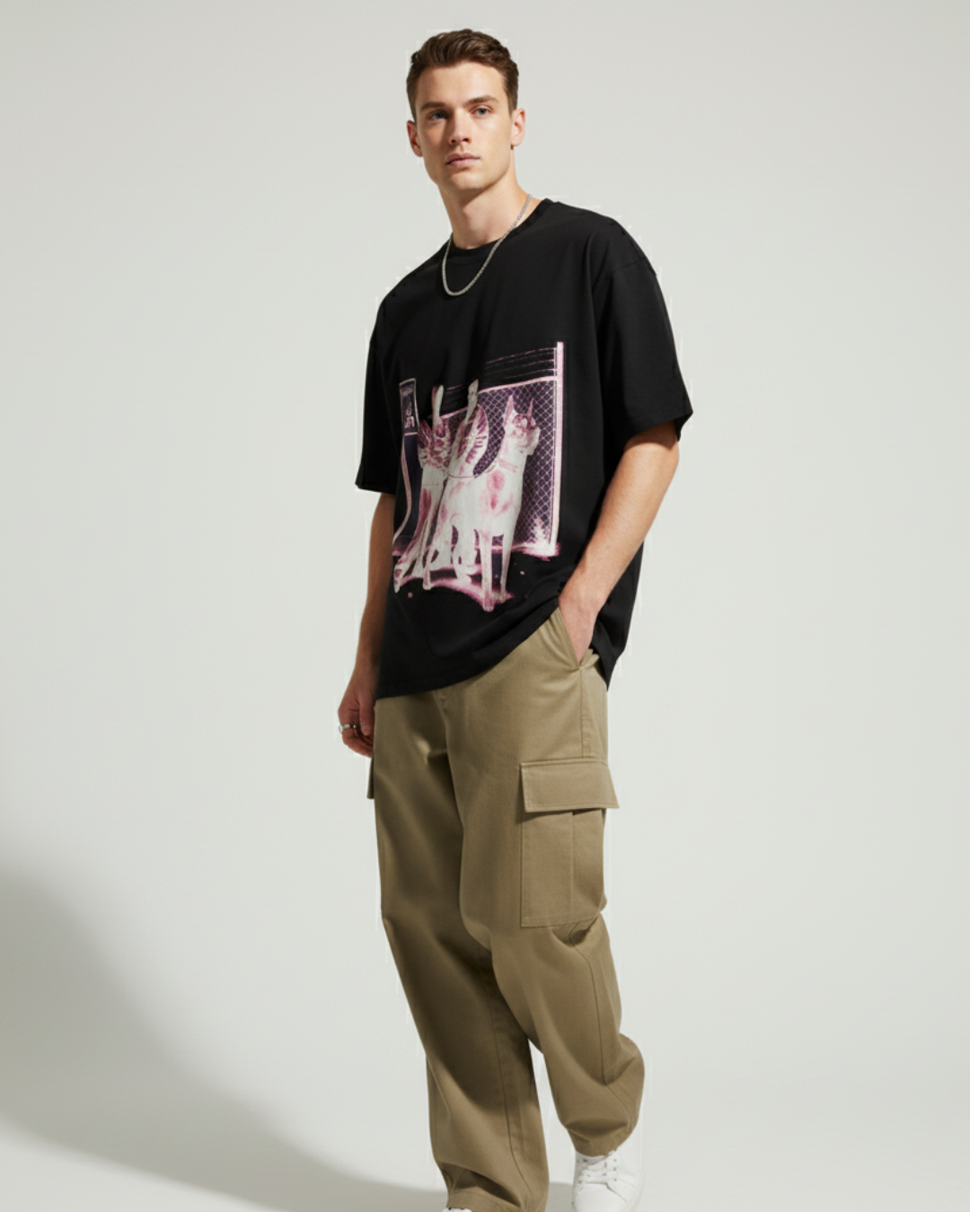 BLACK STREET – Graphic Oversized T-shirt