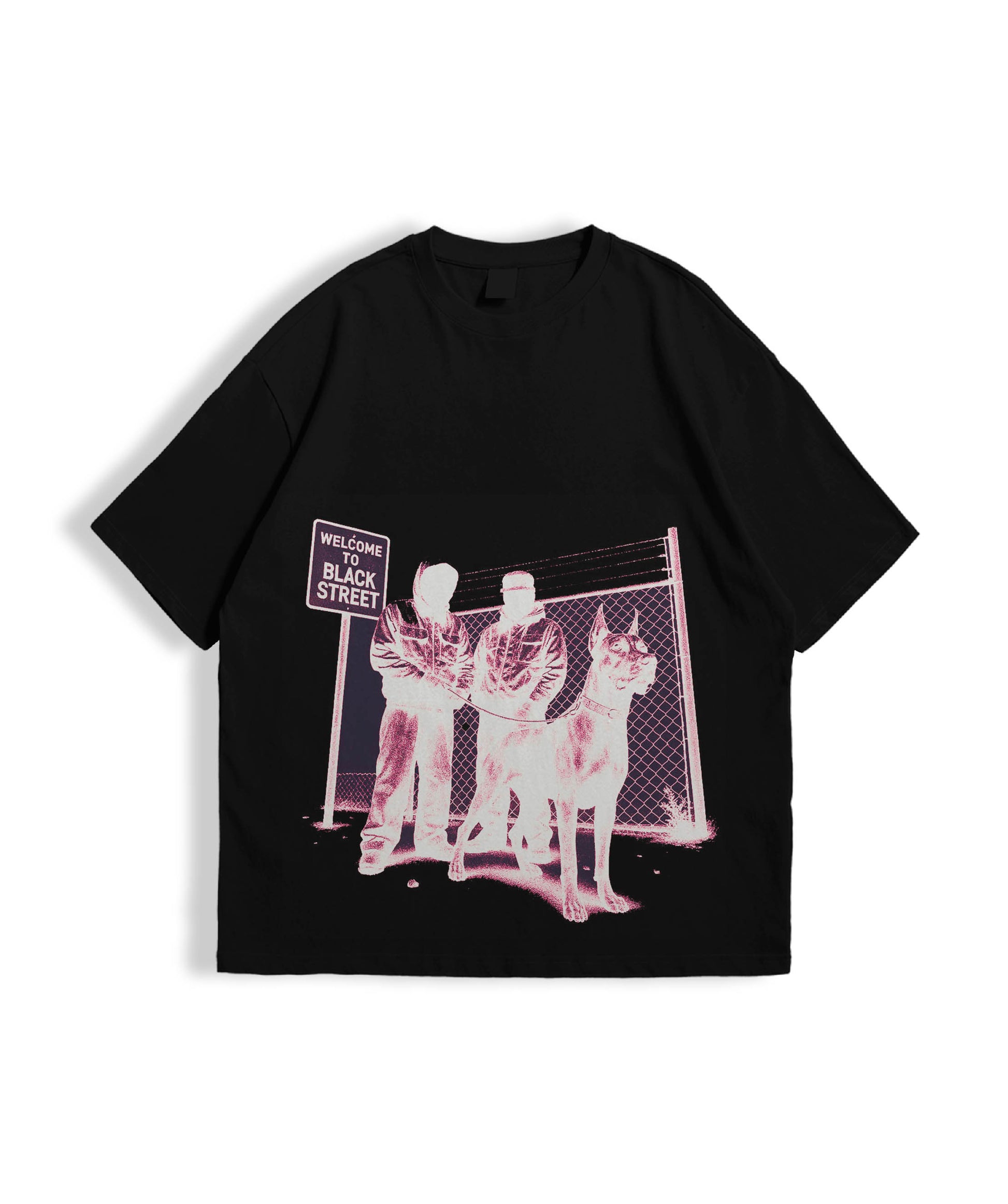 BLACK STREET – Graphic Oversized T-shirt
