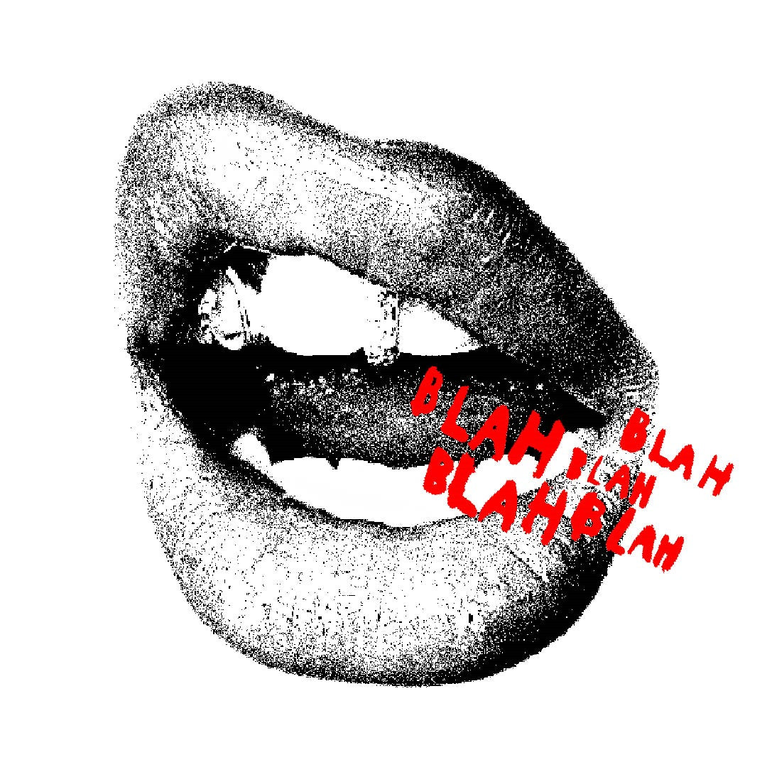 NOISEKISS- Lips Graphic Oversized T-shirt