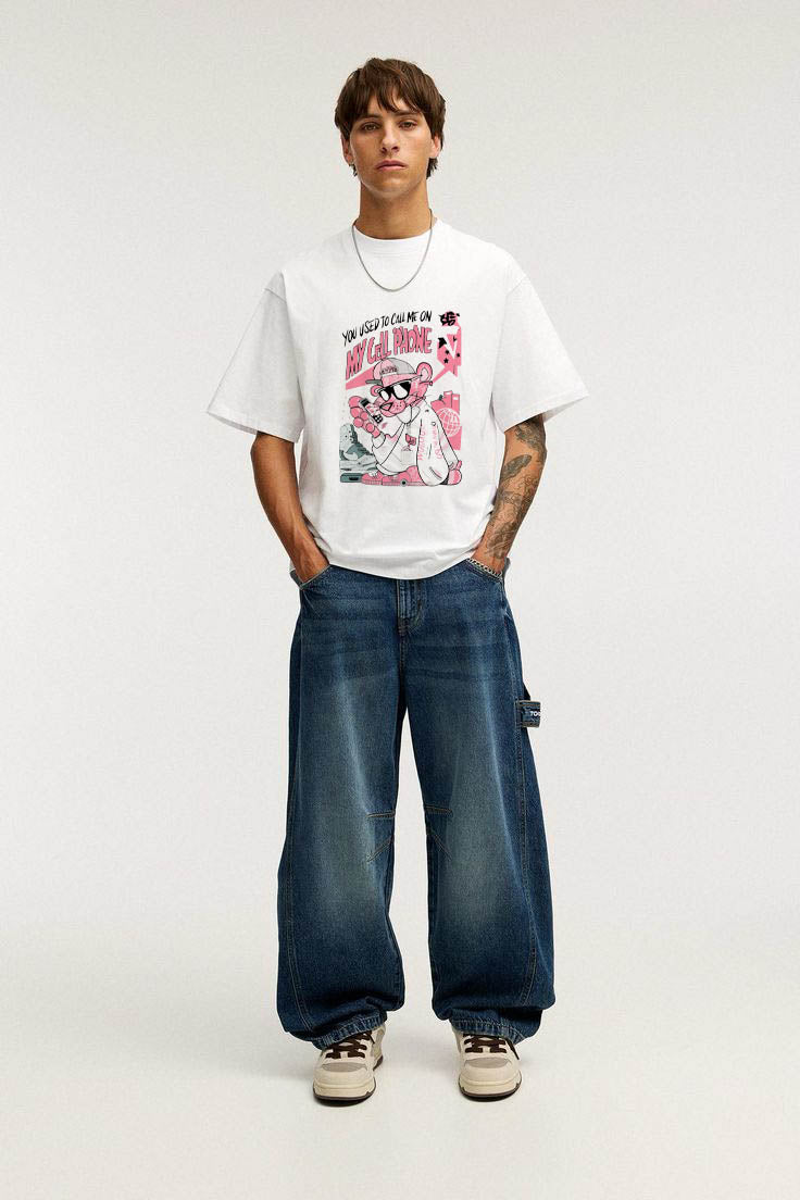 THE CALLBACK – White Statement Oversized T-shirt