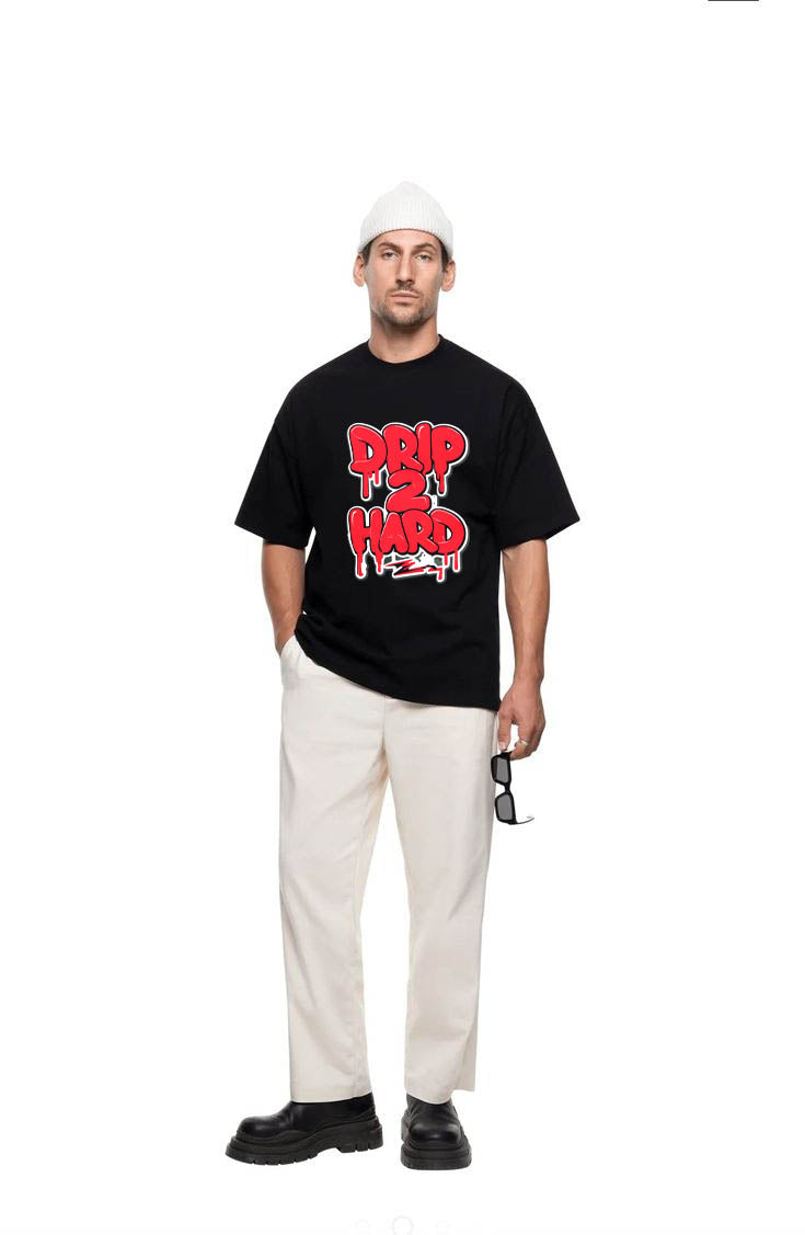 Drip.exe – Black Oversized Tee