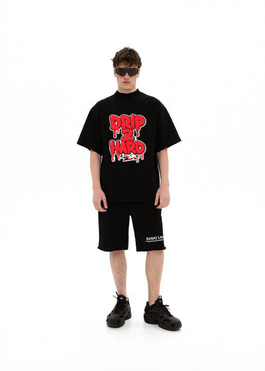 Drip.exe – Black Oversized Tee