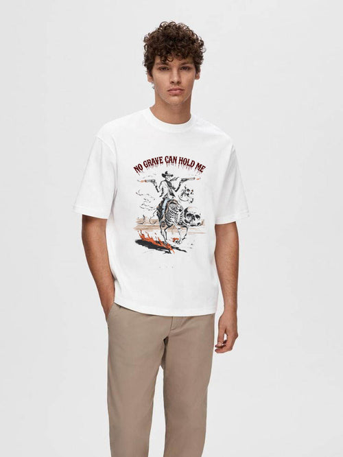 BACK FROM NULL – White Oversized Tee