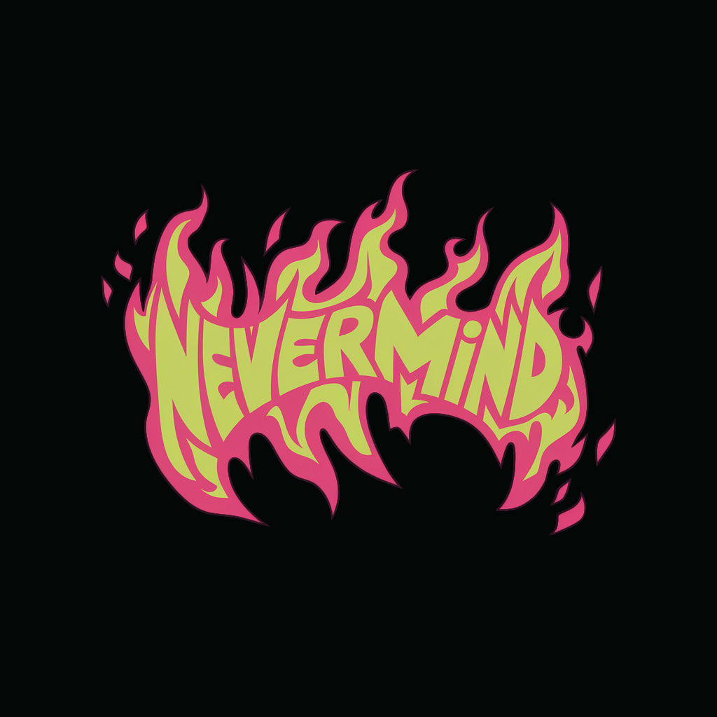 NEVERMIND – Black Oversized Tee