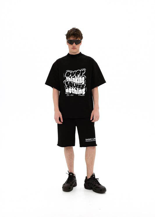 MIND MAZE – Black Oversized T-shirt
