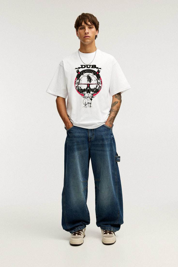 SKULLWARE – White Statement Oversized T-shirt