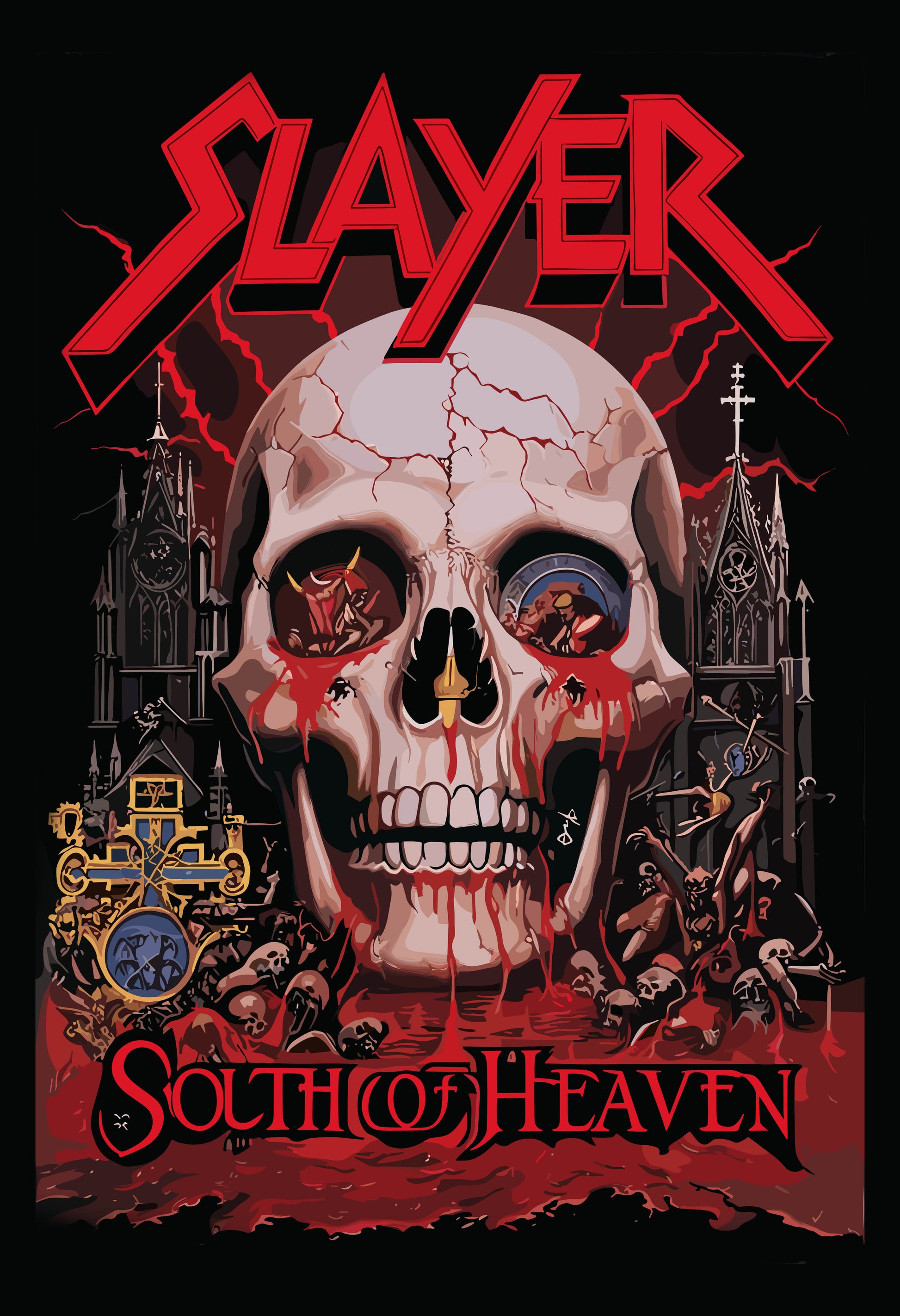 SLAYER REALM – Black Statement Oversized T-shirt