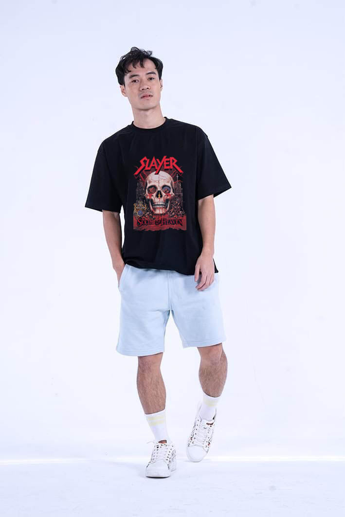 SLAYER REALM – Black Statement Oversized T-shirt