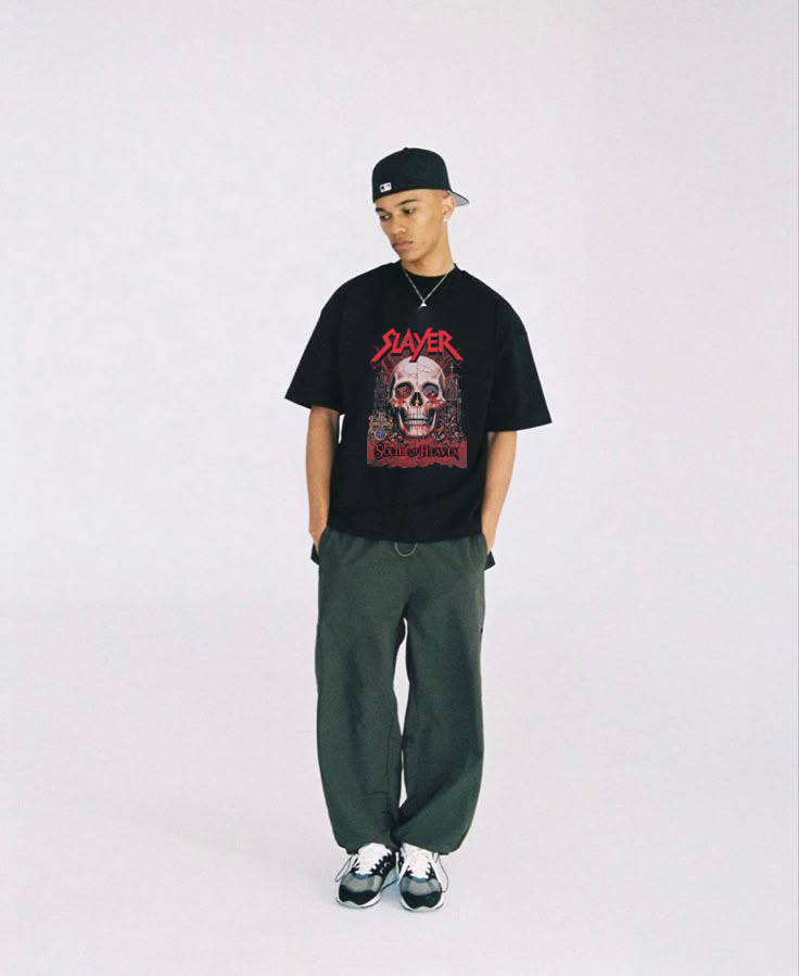 SLAYER REALM – Black Statement Oversized T-shirt